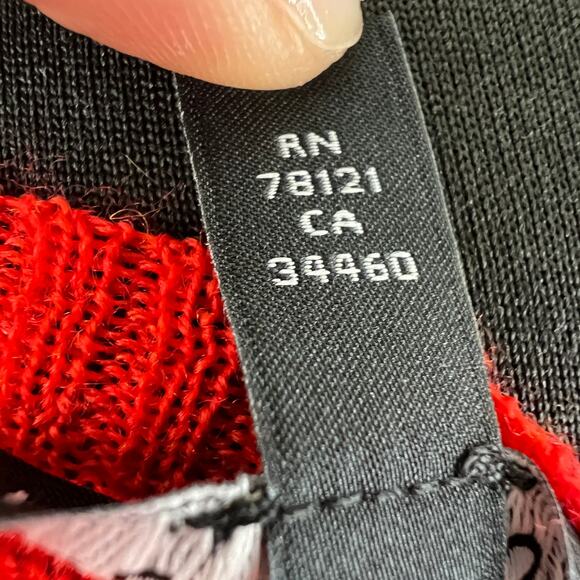 EILEEN FISHER Red Merino Wool Crewneck Sweater Pullover Long Sleeves Size XS - Picture 10 of 10